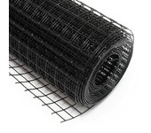 Alambre aviario 4 esquinas con malla 25 x 25mm 100 cm x 10m en negro 16_0001845