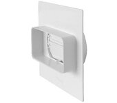 Placa de pared para tubo redondo a rectangular tubo 120x60/pas. pared 100
