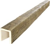 Viga imitación madera 18cm de ancho x 21,5cm de alto x 3m de largo color miel decorativa de poliuretano vu0010-m