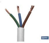 Rollo 100m manguera blanco h05vv-f (3x2,5mm)