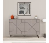 Aparador dune 2 puertas gris tórtola 123 cm