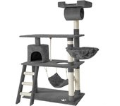 Tectake rascador para gatos 141 cm
