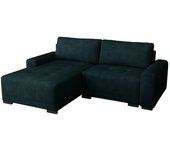 Sofá rinconero columbus 183, azul, función de descanso, almacenaje, 237x180x75cm
