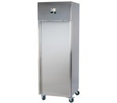 Cleiton® armario refrigerado de 1 puerta de 68 cm refrigeración ventilada | armario frigorífico de acero inoxidable capacidad 430l-3 estantes y 480w