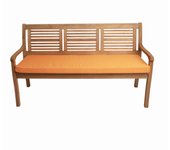 Cojín para banco de jardín 170x60x7cm asiento, cojín de asiento plano, cojín exterior de jardín naranja, cojín para columpio de jardín