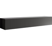 Mueble tv | mueble de televisión | colgante | mueble de salón | 1 puerta 3 compartimentos | 180x30x40cm | modelo berit 180x30 | gris acabado en brillo