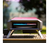 Horno de pizza a gas con rotación automática - effesto - rojo