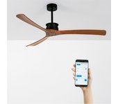 Wind large dc - función verano/invierno - ventilador de techo 40w silencioso xl ø152 cm sin luz con wifi