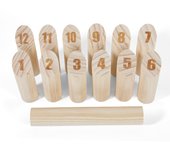 Kubb juego de lanzamiento vikingo juego de habilidad de madera al aire libre jardín vikingo juego