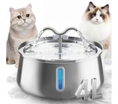 Bebedero automático para gatos de acero inoxidable de 4 l, apto para lavavajillas, para mascotas (estilo 1)