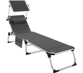 Tectake tumbona acolchado, plegable