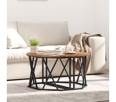 Mesa de café vidaxl de madera vieja 80x80x42 cm de madera compuesta