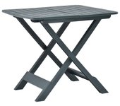 Mesa de jardín plegable de plástico verde 79x72x70 cm