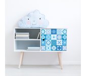 24 vinilos muebles de azulejos jeni - adhesivo de pared - revestimiento sticker mural decorativo - 24stickers15x15cm