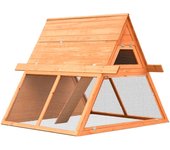 Conejera de madera maciza de pino y abeto 152 x 128 x 108 cm madera marrón 02_0000582