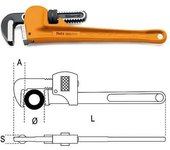 Llave para tubo modelo 'americano' art. 362 mm 450 x 21/2