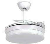 Ventilador de techo new asgard mini bel air 48w 4 aspas retráctiles blanco ø91 cm