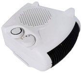 Tradineur - calefactor küken horizontal y vertical 2000 w, calefactor de aire eléctrico de baño, termostato regulable, 2 niveles, piloto luminoso