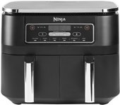 Ninja nnj af300eu freidora de aire de 2 zonas ninja foodi 6 en 1 de 7,6 l, color negro