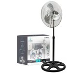 Ventilador de pie de diseño industrial - varias velocidades - 90º de oscilación (modelo 5-60 w)