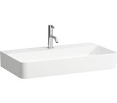 Laufen val lavabo sobre encimera, 1 agujero para grifo, sin rebosadero, us cerrado 750x420mm, h8162854001111, color: blanco