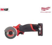 Milwaukee cortadora multimateral 12v.1 bateria 4.0ah+1 bateria 2.0ah+cargador 76 mm. max.16 mm.m12fcot-422x
