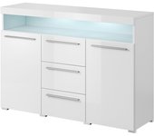 Buffet 130cm para salón color blanco brillante colección bombay