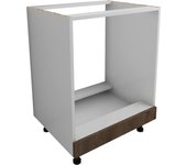 Unidad de horno haaus karo, roble bronce/blanco, 60 x 50 x 80 cm