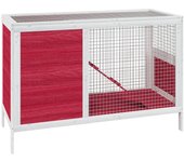 Conejera roja 103 x 44 x 69,5 cm madera maciza de pino rojo 02_0041958