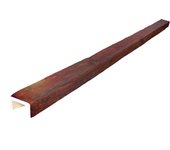 Viga imitación madera 14.5cm de ancho x 8cm de alto x 3m de largo color nogal decorativa de poliuretano vu0009-n