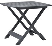 Maison exclusive - mesa de jardín plegable de plástico gris antracita 79x72x70 cm