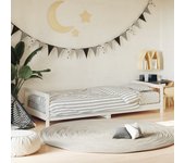 Estructura de cama para niños madera de pino blanco 90x190 cm v4242 90 x 190 cm / blanco