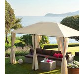 Hespéride - cortinas para cenador santorini crudo - para santorini 4 x 3 m
