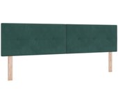 Cabecero button tufted verde oscuro 180 cm de terciopelo cfw1740488