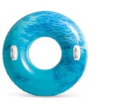 Intex - flotador hinchable ondulado - diámetro 114 cm - azul