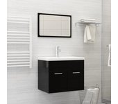 Fregadero encastrable con grifo 61x39x18 cm cerámica blanca