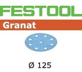 Festool disco de lijar stf d125/8 p40 gr/50 granat