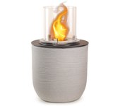 Chimenea de bioetanol brasero de suelo de jardín para interior y exterior raffaello corda beige d.35 x h55
