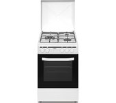 Cocina de gas e horno eléctrico vitrokitchen cb5535bb gas butano, 50x55, seguridad gas-stop