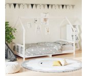 Estructura de cama para niños madera de pino blanco 90x190 cm v6429 90 x 190 cm / blanco