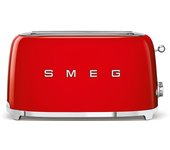 Tostadora 2x4 smeg rojo tsf02rdeu