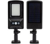 Aplique farola solar led 6500k 300lm con sensor movimiento y crepuscular