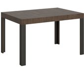 Mesa extensible 90x140/244 cm línea nogal estructura antracita