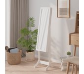 Maison exclusive - espejo de pie blanco 34x37x146 cm