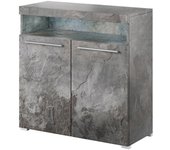Buffet de 90cm para salón color gris efecto pizarra colección bombay