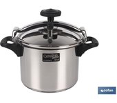 Olla presión inox modelo polenta inducción 6 lt