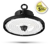 Hight bay led led 80w - 15000 lm - 4000k - ip65 - negro - ø245mm