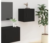 Mueble para tv de pared negro 40x34,5x40 cm