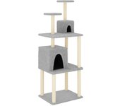 Torre de muebles para gatos, juguete para trepar, rascador, plataforma para trepar con postes rascadores 02_0022586