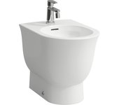 Laufen the new classic standbidet, 1 orificio de grifo, con rebosadero, h8328517573021, color: nieve (blanco mate)